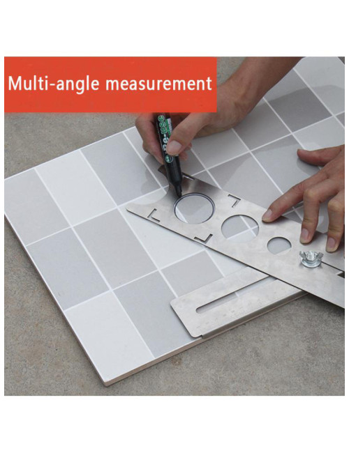 MULTI-FUNCTION MEASURING RULER SILVER WITH 1 HEAD