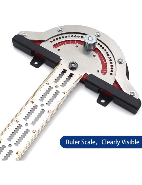 1665 MOVABLE ANGLE RULLER FOR CARPENTRY 10"