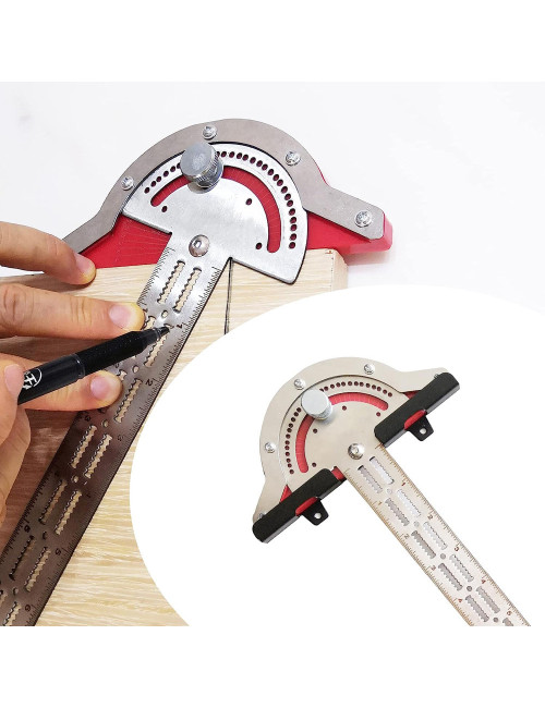 1665 MOVABLE ANGLE RULER FOR CARPENTRY 20"