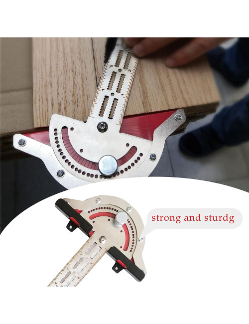 1665 MOVABLE ANGLE RULER FOR CARPENTRY 20"