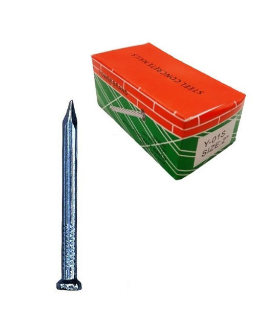 STEEL CONCRETE NAIL WHITE 1"