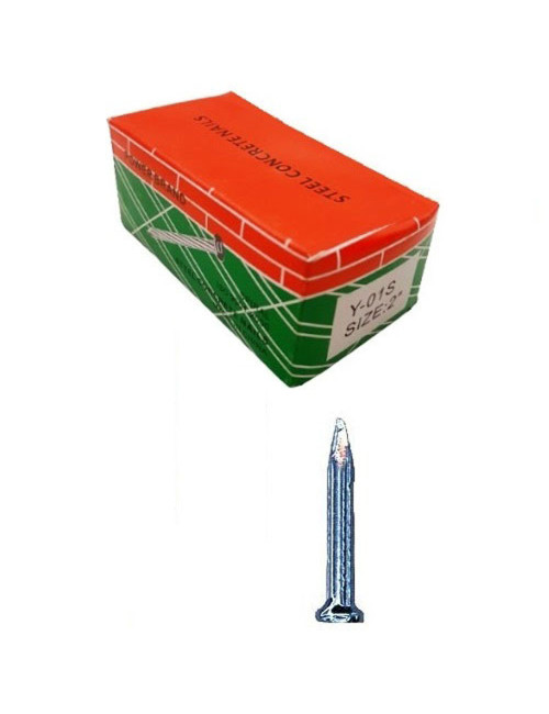 STEEL CONCRETE NAIL WHITE 1 1/4"