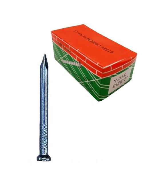 STEEL CONCRETE NAIL WHITE 2-1/2"