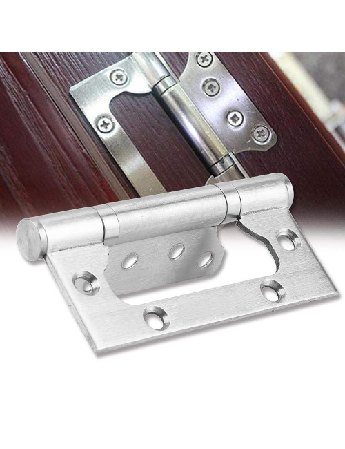 DOOR HINGE STAINLESS STEEL 4" x 3" x 3MM