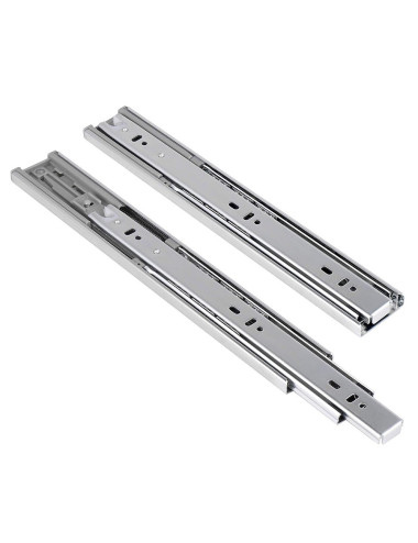 GALV. WARDROBE DOOR RUNNER TRACK WITH SAFETY 50 CM