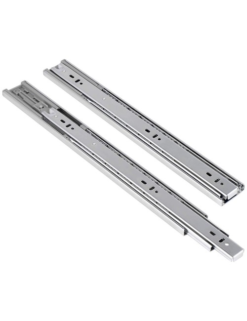 GALV. WARDROBE DOOR RUNNER TRACK WITH SAFETY 55 CM