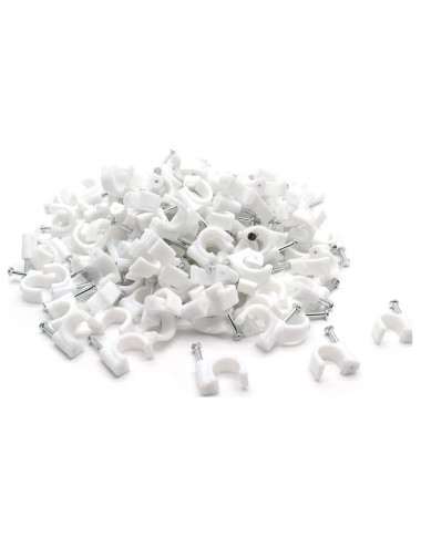 WIRE CLIPS WHITE 12 MM