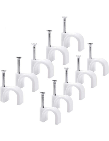 كلبس واير ابيض بلاستيك 8ملي