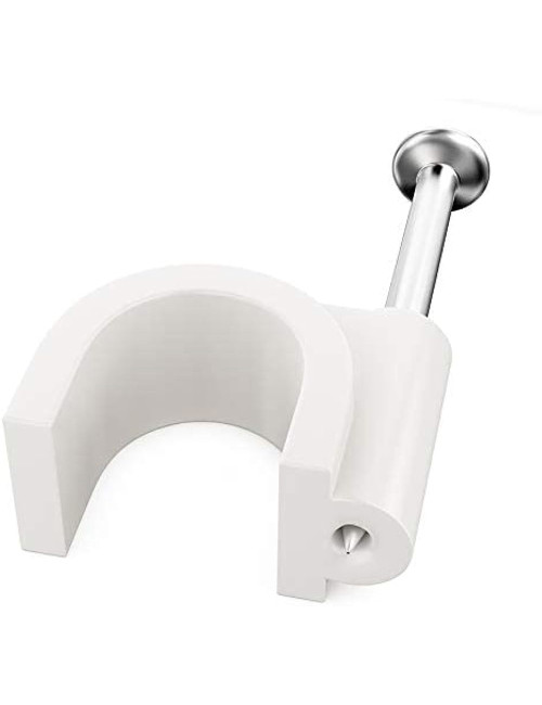PLASTIC WIRE CLIP WHITE 14 MM