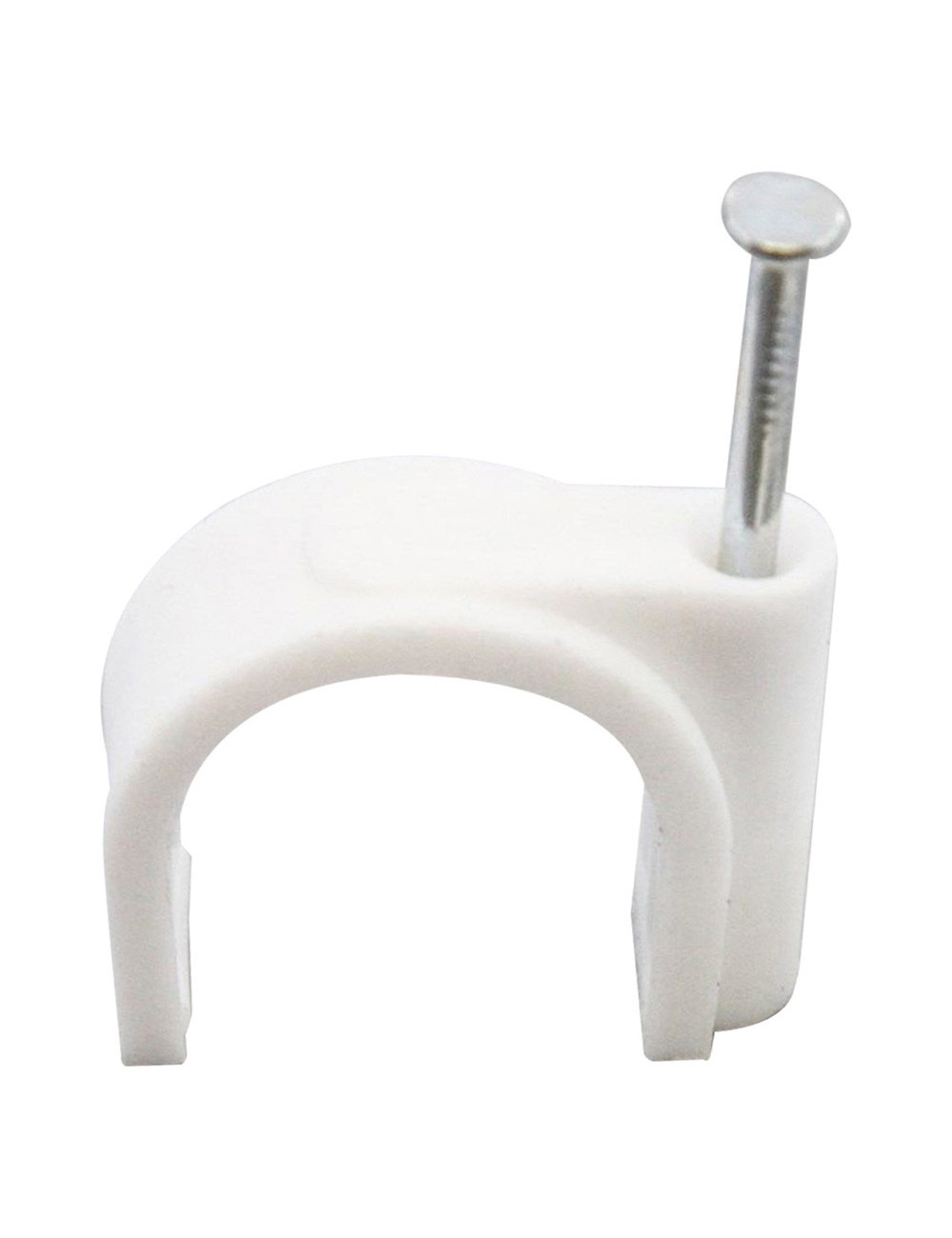 PLASTIC WIRE CLIP WHITE 22 MM