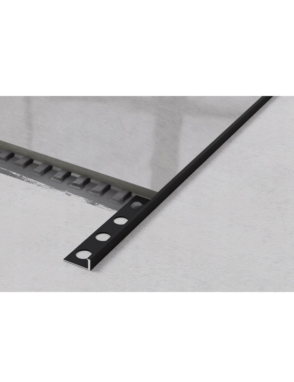 HL-10 ALUMINIUM FLOOR TRIM BLACK 10MM