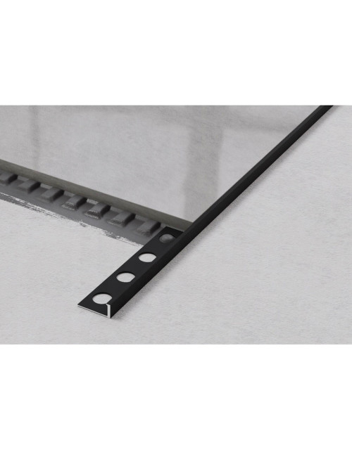 HL-12 ALUMINIUM FLOOR TRIM BLACK 12 MM