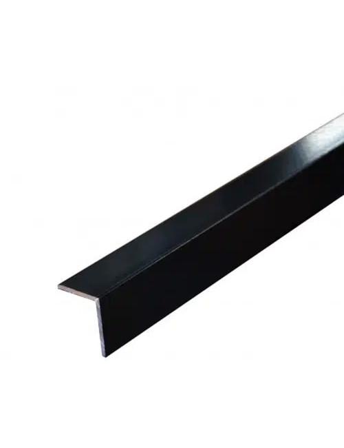 ALUMINIUM ANGLE TRIM BLACK 15 X 15 MM
