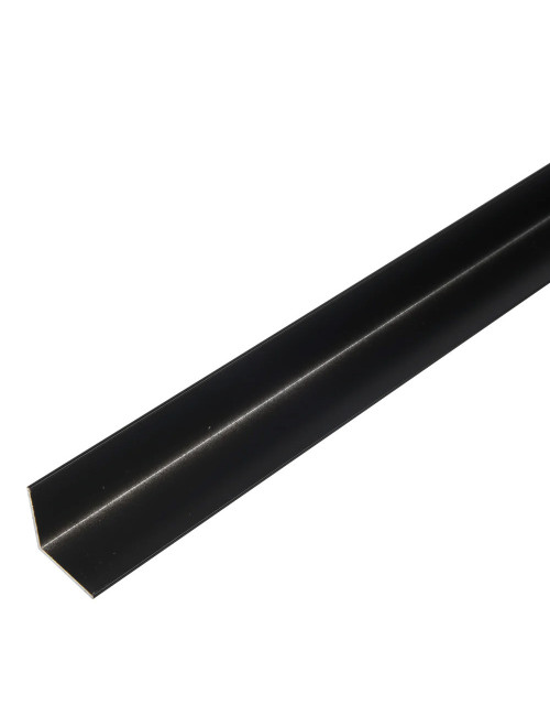 ALUMINIUM ANGLE TRIM BLACK 25 X 25 MM X 3 MTR