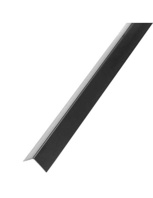ALUMINIUM ANGLE TRIM BLACK 25 X 25 MM X 3 MTR