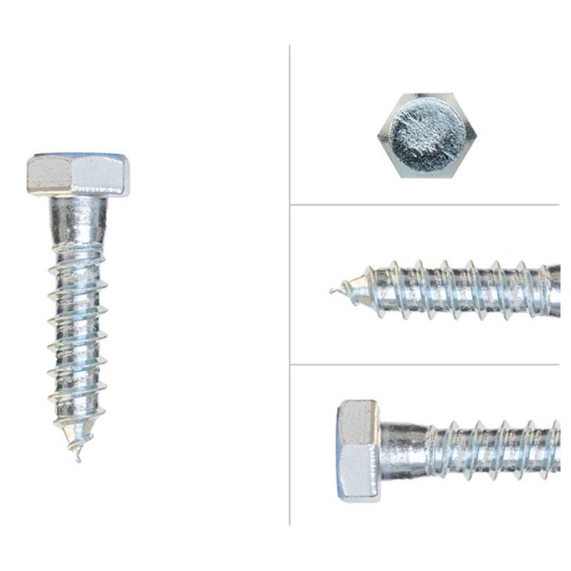 GI COACH SCREW 1/2" (12 MM) x 50 MM