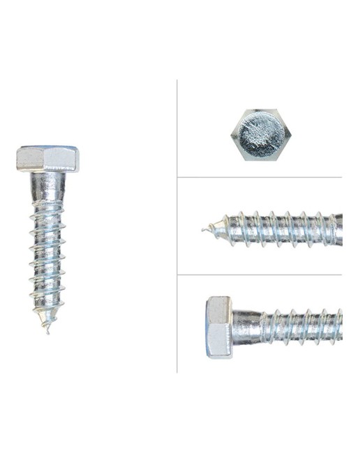 GI COACH SCREW 1/2" (12 MM) x 50 MM