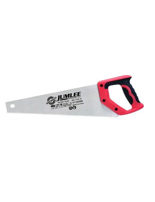 JUMLEE 1734-16 WOOD HAND SAW BLUE PLASTIC HANDLE 16"