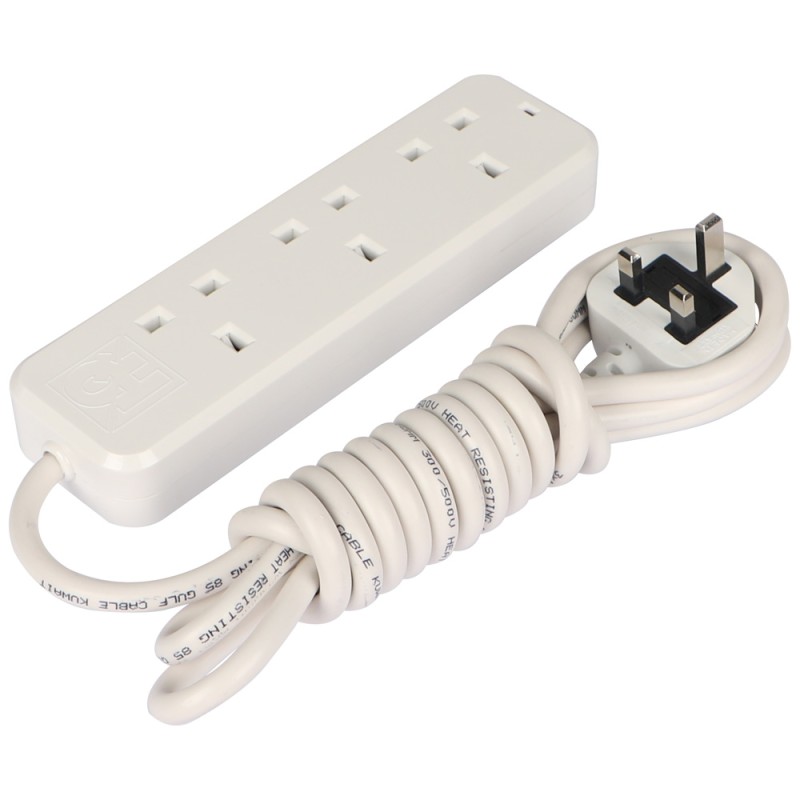 VOLT موزع كهرباء 3 فتحة × 3 متر ابيض