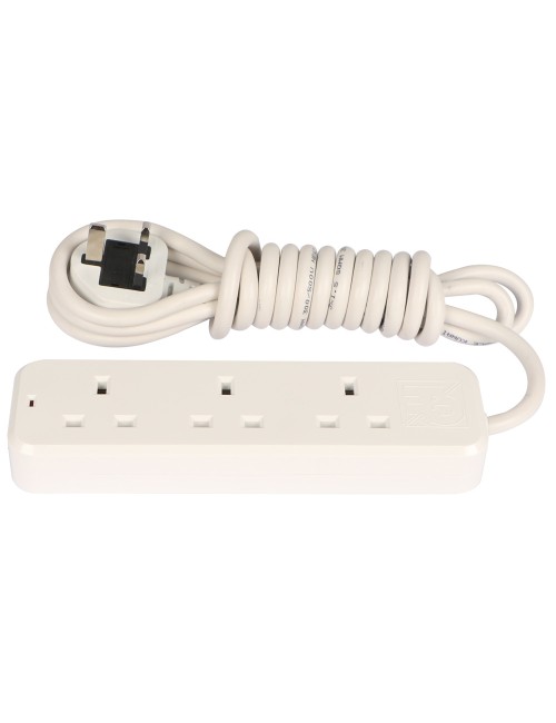 VOLT موزع كهرباء 3 فتحة × 3 متر ابيض