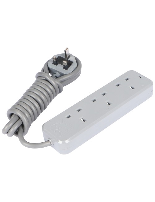 VOLT موزع كهرباء 3 فتحة × 3 متر اسود / رمادي