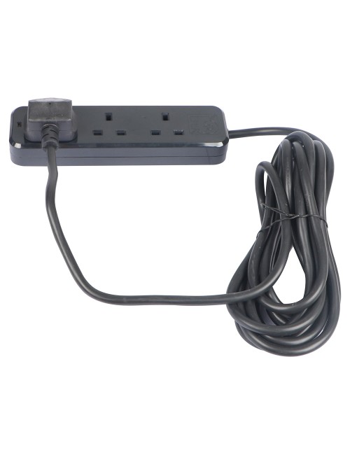 VOLT EXTENSION SOCKET 3WAY X 5MTR BLAK /GREY