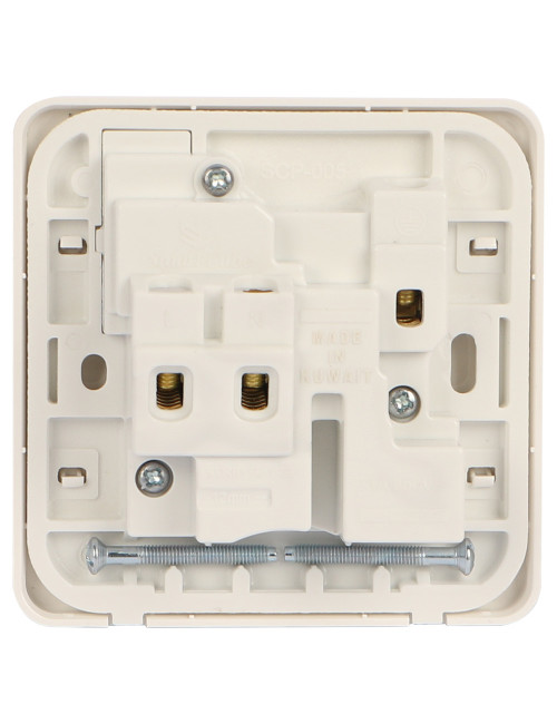 VOLT SOCKET WHITE 13 AMP