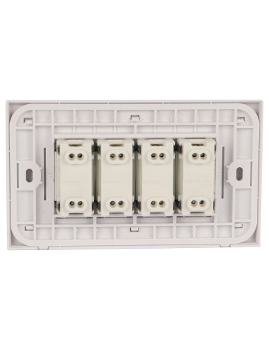 VOLT 4 WHITE SWITCH WIDE QUAD