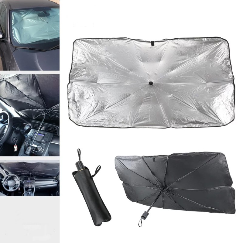 FOLDABLE CAR WINDSHEILD SUNSHADE UMBRELLA