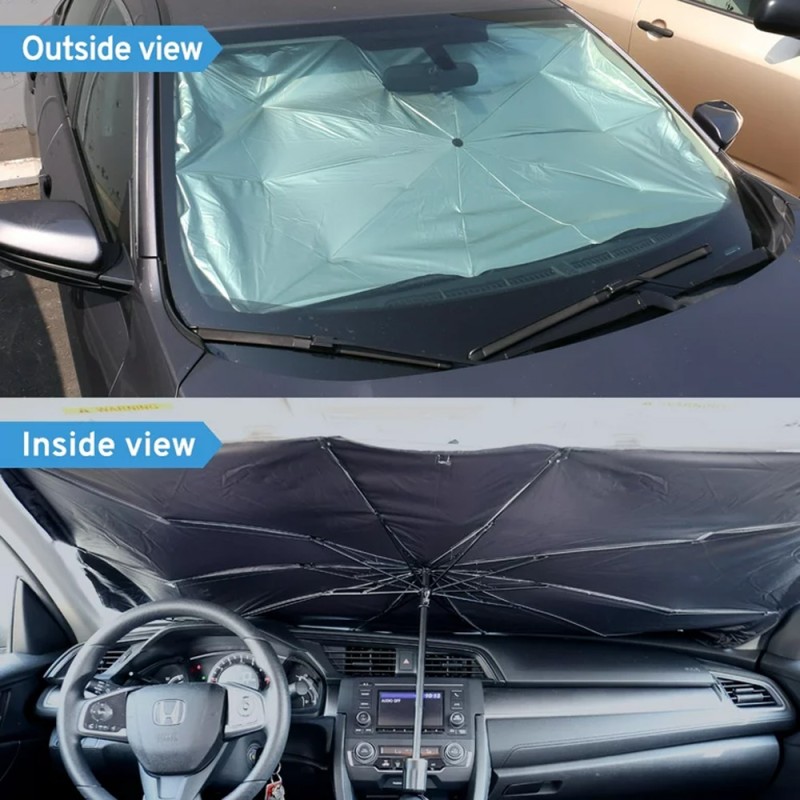 FOLDABLE CAR WINDSHEILD SUNSHADE UMBRELLA