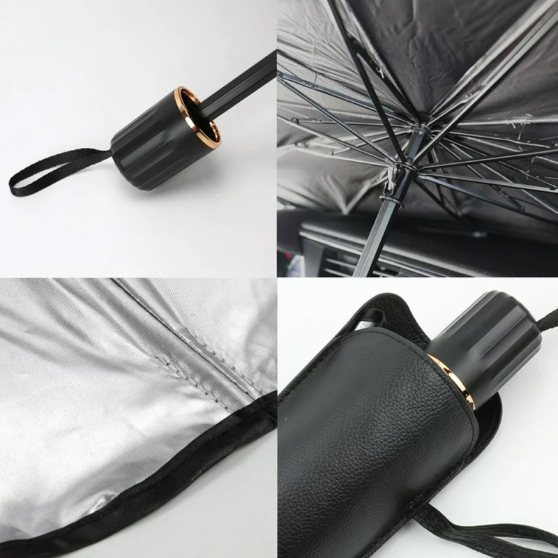 FOLDABLE CAR WINDSHEILD SUNSHADE UMBRELLA