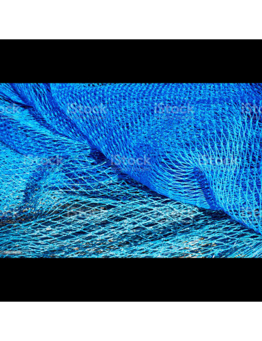 CHN شبك ديكور ملون ازرق "3/4 30متر