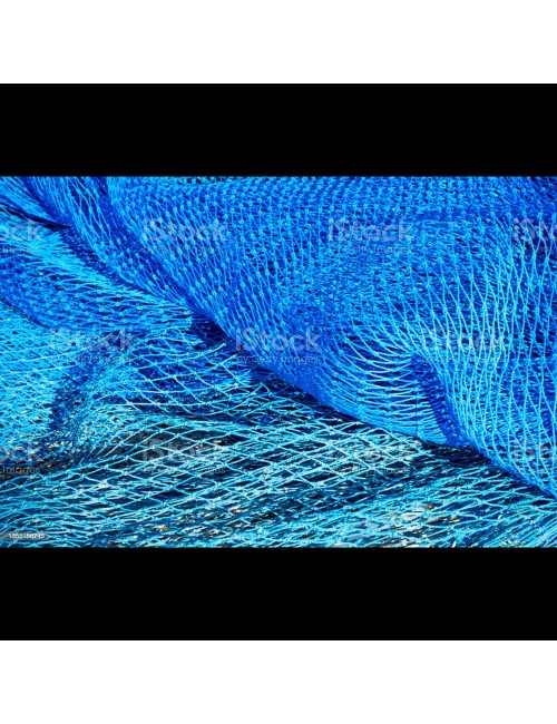 NYLON DECORATION NET 210D/15PLY 3/4" 80MD X 100FT BLUE