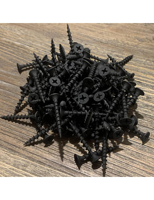 PHILLIPS BUGLE HEAD DRYWALL SCREW BLACK 1.1/2" × 6