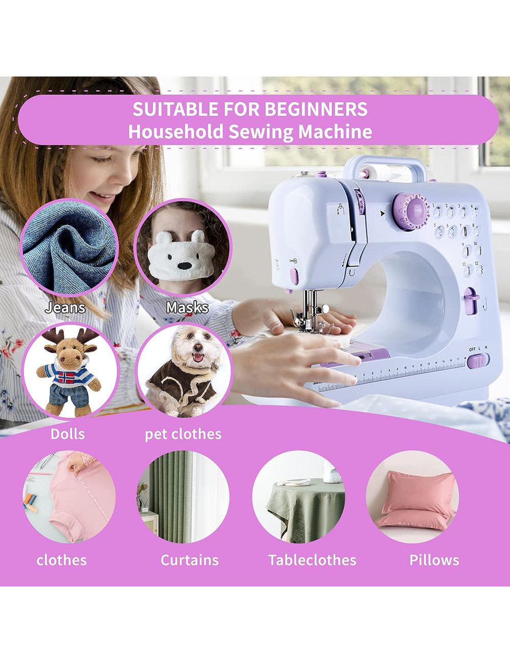 MM-SP SEWING MACHINE 9W H.D ماكينة خياطة كهرباء