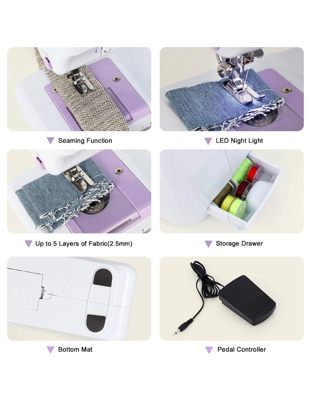 MM-SP ELEECTRIC SEWING MACHINE 9W H.D