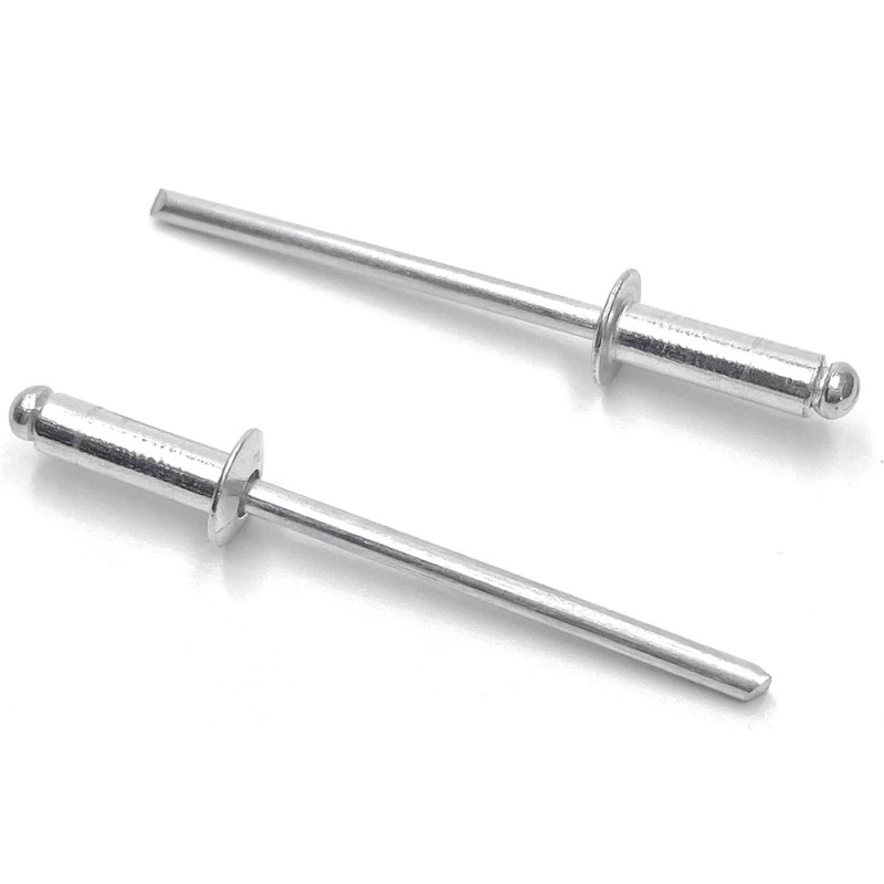 BLIND ALUMINIUM RIVET SILVER 4 x 11.4 MM