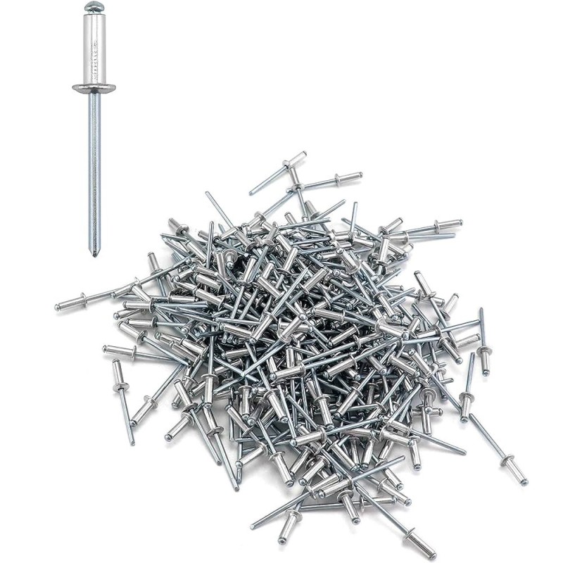 BLIND ALUMINIUM RIVET SILVER 4 x 11.4 MM
