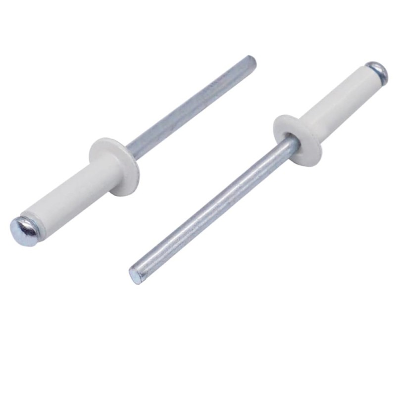 BLIND ALUMINIUM RIVET WHITE 3.2 x 10 MM