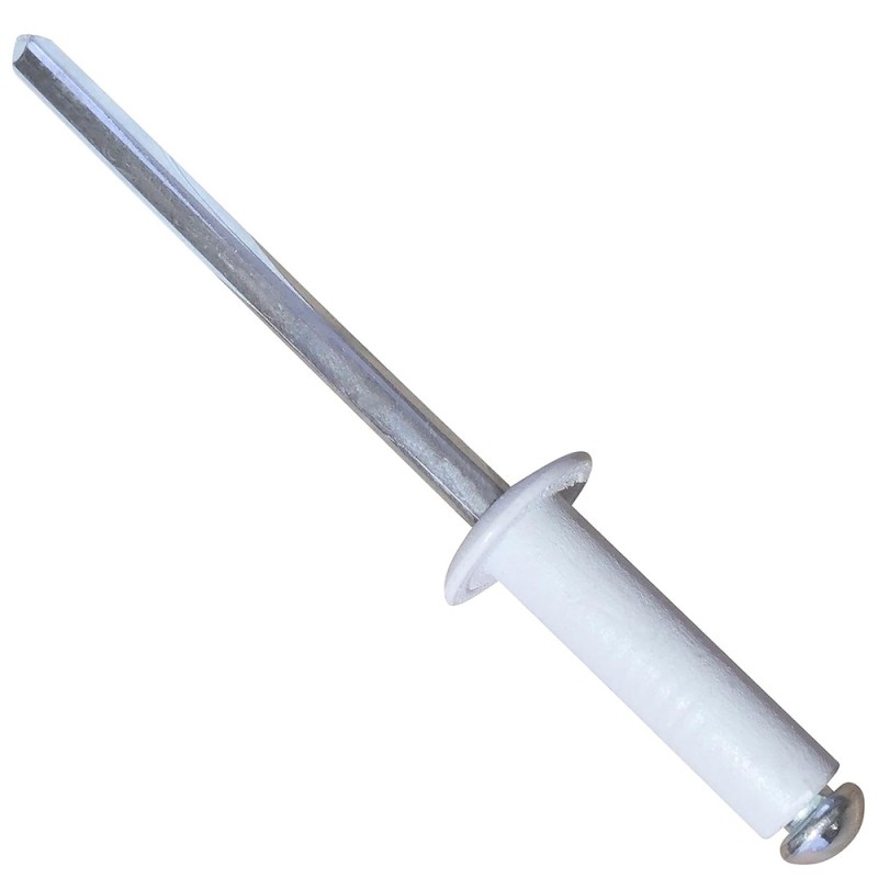 BLIND ALUMINIUM RIVET WHITE 3.2 x 11.5 MM