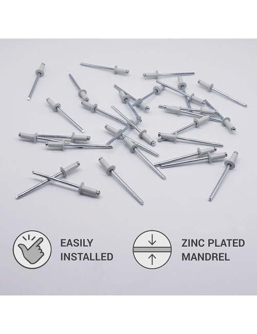 برشام المونيوم ابيض 3.2 × 11.5 بحريني