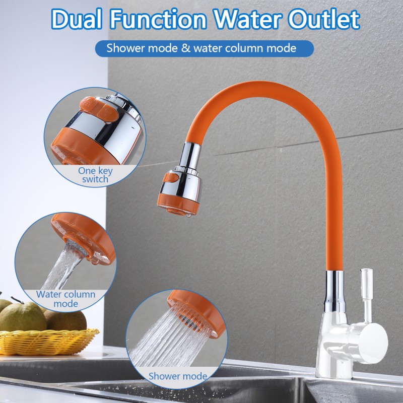 FLEXIBLE SPOUT FOR SINK MIXTURE