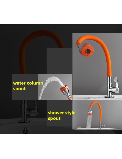 FLEXIBLE SPOUT FOR SINK MIXTURE