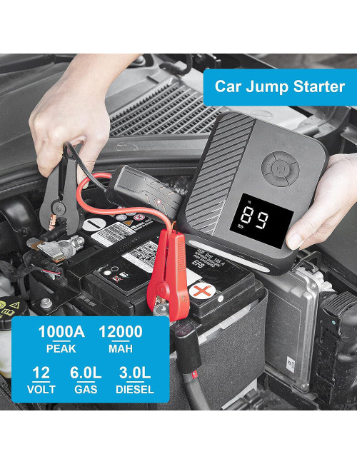 MULTI-FUNCTIONAL START BATTERY WITH AIR COMPRESSOR