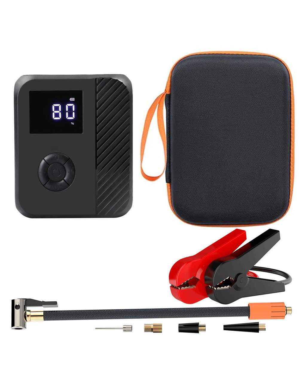 MULTI-FUNCTIONAL START BATTERY WITH AIR COMPRESSOR