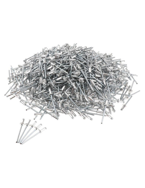 BLIND ALUMINIUM RIVET SILVER 4 x 8 MM