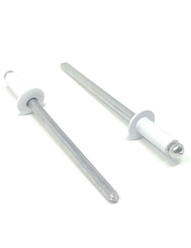 BLIND ALUMINIUM RIVET WHITE 4 x 11.4 MM