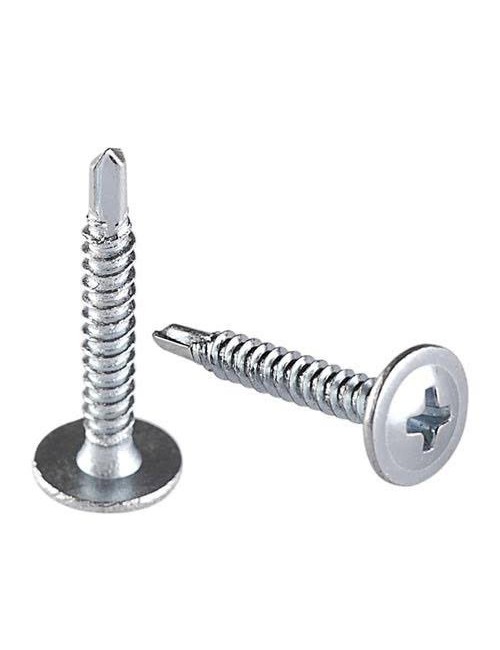 برغي جيبسون بورد ابيض راس مدور سن ريشة 1.1/4"×8 TWN