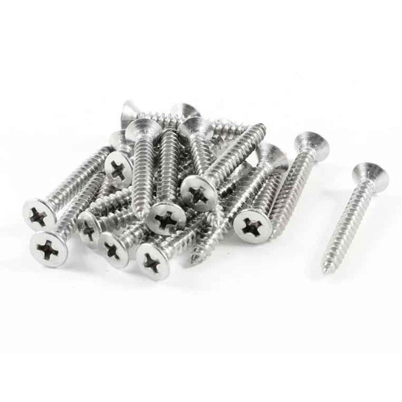 برغي سن صاج استيل راس فلات 3.5×38