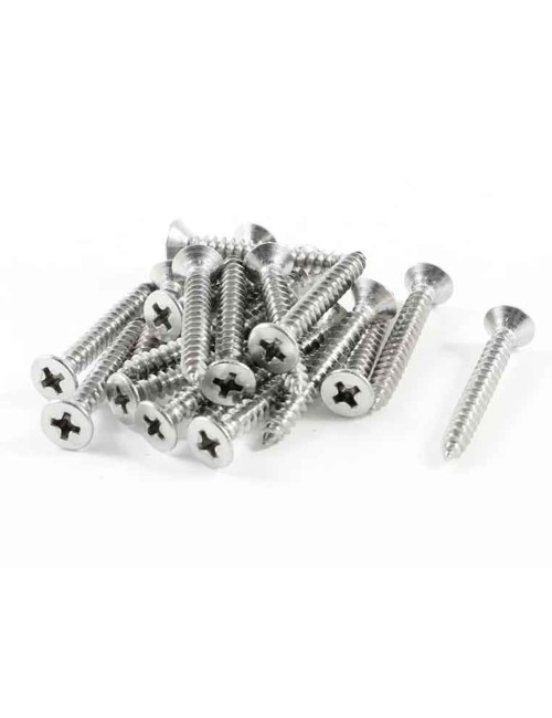 برغي سن صاج استيل راس فلات 3.5×38